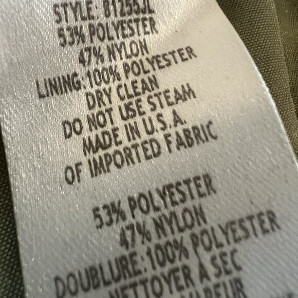 Vintage Y2K Davids Bridal Strapless Dress 14 Bubble Hem Tafetta Olive USA Prom‎ - Picture 9 of 11